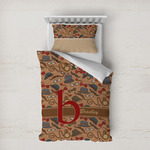 Vintage Hipster Duvet Cover Set - Twin XL (Personalized)