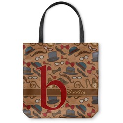Vintage Hipster Canvas Tote Bag - Medium - 16"x16" (Personalized)