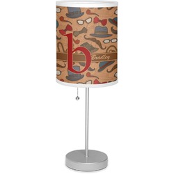 Vintage Hipster 7" Drum Lamp with Shade Linen (Personalized)