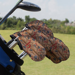 Vintage Hipster Golf Club Iron Cover - Set of 9 (Personalized)