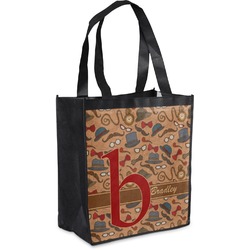 Vintage Hipster Grocery Bag (Personalized)
