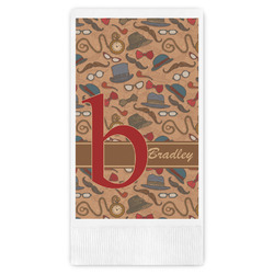 Vintage Hipster Guest Paper Towels - Full Color (Personalized)