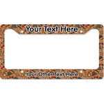 Vintage Hipster License Plate Frame - Style B (Personalized)