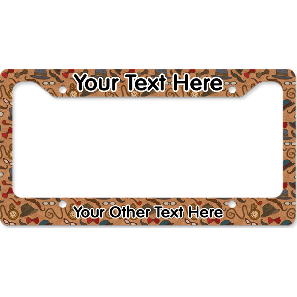 Custom Vintage Hipster License Plate Frame - Style B (Personalized)