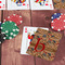 Vintage Hipster On Table with Poker Chips