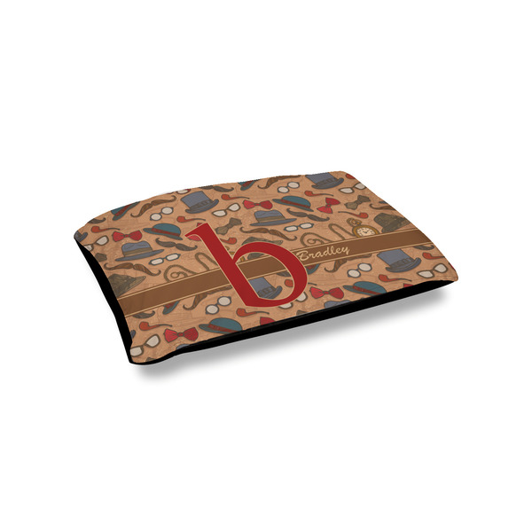 Custom Vintage Hipster Outdoor Dog Bed - Small (Personalized)