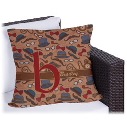 Vintage Hipster Outdoor Pillow - 20" (Personalized)