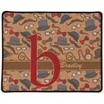 Vintage Hipster Large Gaming Mouse Pad - 12.5" x 10" (Personalized)