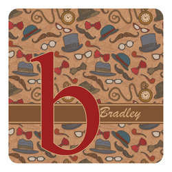 Vintage Hipster Square Decal - Large (Personalized)