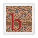 Vintage Hipster Decorative Paper Napkins (Personalized)