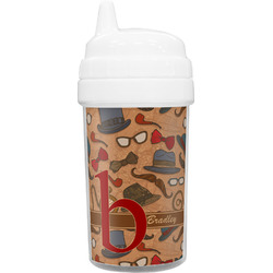 Vintage Hipster Toddler Sippy Cup (Personalized)