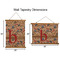 Vintage Hipster Wall Hanging Tapestries - Parent/Sizing