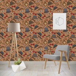 Vintage Hipster Wallpaper & Surface Covering (Peel & Stick - Repositionable)