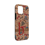 Vintage Hipster iPhone Case - Rubber Lined - iPhone 13 Mini (Personalized)