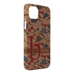 Vintage Hipster iPhone Case - Plastic - iPhone 14 Plus (Personalized)