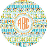 Teal Ribbons & Labels Multipurpose Round Labels - 1" (Personalized)