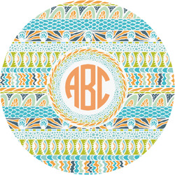 Teal Ribbons & Labels Multipurpose Round Labels - 1" (Personalized)