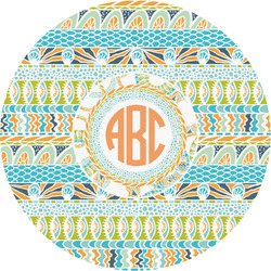 Teal Ribbons & Labels Multipurpose Round Labels - 2" (Personalized)