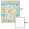 Teal Ribbons & Labels 20x24 - Matte Poster - Front & Back