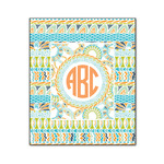 Teal Ribbons & Labels Wood Print - 20x24 (Personalized)