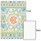 Teal Ribbons & Labels 20x30 - Matte Poster - Front & Back