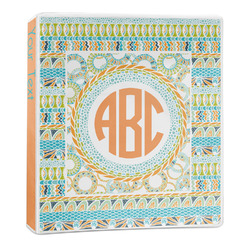 Teal Ribbons & Labels 3-Ring Binder - 1 inch (Personalized)