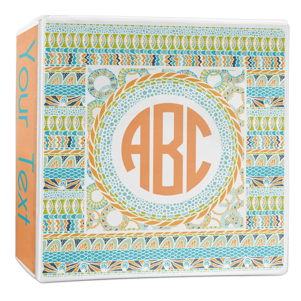 Custom Teal Ribbons & Labels 3-Ring Binder - 2 inch (Personalized)