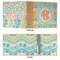 Teal Ribbons & Labels 3 Ring Binders - Full Wrap - 3" - APPROVAL