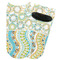 Teal Ribbons & Labels Adult Ankle Socks - Single Pair - Front and Back