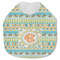 Teal Ribbons & Labels Baby Bib - AFT closed