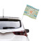 Teal Ribbons & Labels Car Flag - Large - LIFESTYLE