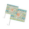 Teal Ribbons & Labels Car Flags - PARENT MAIN (both sizes)