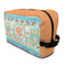 Teal Ribbons & Labels Dopp Kit - Front/Main