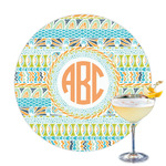 Teal Ribbons & Labels Printed Drink Topper (Personalized)