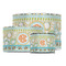 Teal Ribbons & Labels Drum Lampshades - MAIN