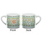 Teal Ribbons & Labels Espresso Cup - 6oz (Double Shot) (APPROVAL)