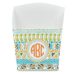 Teal Ribbons & Labels French Fry Favor Boxes (Personalized)