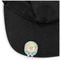 Teal Ribbons & Labels Golf Ball Marker Hat Clip - Main