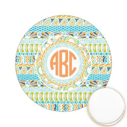 Teal Ribbons & Labels Printed Cookie Topper - 2.15" (Personalized)