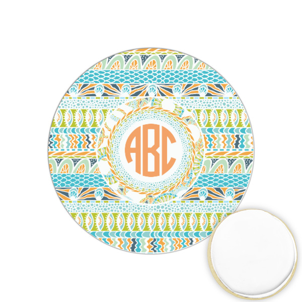 Custom Teal Ribbons & Labels Printed Cookie Topper - 1.25" (Personalized)