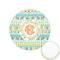 Teal Ribbons & Labels Icing Circle - XSmall - Front