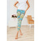 Teal Ribbons & Labels Ladies Leggings - LIFESTYLE 2