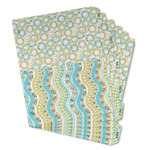 Teal Ribbons & Labels Binder Tab Divider - Set of 6 (Personalized)