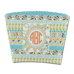 Teal Ribbons & Labels Party Cup Sleeve - without bottom (Personalized)