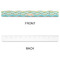 Teal Ribbons & Labels Plastic Ruler - 12" - APPROVAL