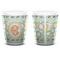 Teal Ribbons & Labels Shot Glass - White - APPROVAL