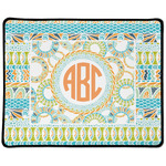 Teal Ribbons & Labels Large Gaming Mouse Pad - 12.5" x 10" (Personalized)