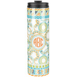 Teal Ribbons & Labels Stainless Steel Skinny Tumbler - 20 oz (Personalized)