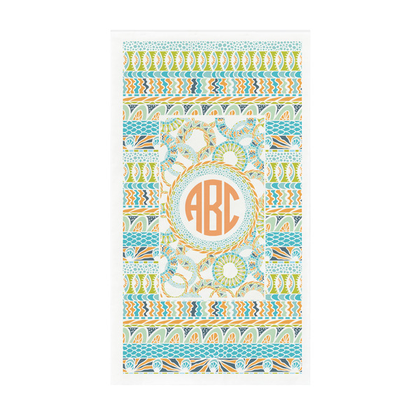 Custom Teal Ribbons & Labels Guest Paper Towels - Full Color - Standard (Personalized)