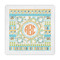 Teal Ribbons & Labels Decorative Paper Napkins (Personalized)